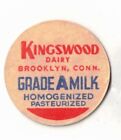 KINGSWOOD DAIRY-BROOKLYN,CONN.-GRADE A-ONE 5/8 INCHES WIDTH-VINTAGE-1960'S
