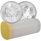 Canadian Maple Leaf - 1 oz. Coin Roll of 25 - Fine Silver 9999 (BU)