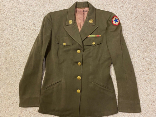 WWII U.S. ARMY WAC WAAC WOMANS NAMED TUNIC BLOUSE