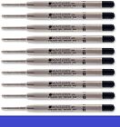 10 - MONTEVERDE Ballpoint Parker Style GEL Pen Refill - BROAD / BOLD - BLUE
