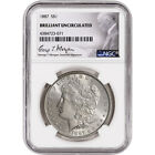 1887 US Morgan Silver Dollar $1 - NGC Brilliant Uncirculated