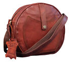 Women's Round Chic Handbag Semi Circle Crossbody Leather Hobo Bag Sling Purse