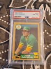 JOSE CANSECO 1987 Topps #620  All-Star Rookie Gold Cup PSA 8 NM-MT