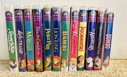 Disney VHS VCR MASTERPIECE COLLECTION Lot 10 Movies *RARE*