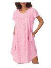Aria 100% Cotton Short Sleeve Scoop Neck Nightgown With Pockets Size 4X