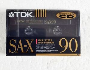 TDK SA-X90 High Position Type II Super Avilyn Cassette Tape USA/Japan