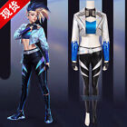League of Legends S10 Finals KDA Akali Cosplay Custome Outfit Skirt Women Suit