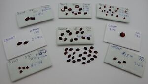 Garnets - Oval, Round, Marq., Square & Rectangle - Lot of 71 Gemstones