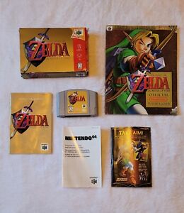 Legend of Zelda: Ocarina of Time (Nintendo 64, 1998) With Box And Nintendo Guide