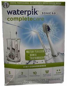 New ListingWaterpik Complete Care 5.0 Water Flosser+Sonic Electric Toothbrush WP861W NEW
