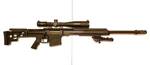 6mmProShop Barrett MRAD Airsoft AEG Sniper Rifle (Black) (Not Working)