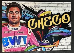 SERGIO PEREZ 2020 Topps Chrome Formula 1 CHECO No. TT-10 Track Tags F1 RC Hot 🔥