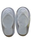 15 1/2 in Flower Floral Flip Flops Stepping Stone Concrete Cement Mold Set 1268