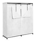 60-inch Extra-Wide Portable Metal Closet & White Nonwoven Fabric Cover
