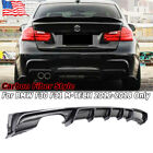 Carbon Fiber Style Rear Diffuser For BMW F30 F31 320i 328i M Sport Bumper 12-19 (For: More than one vehicle)