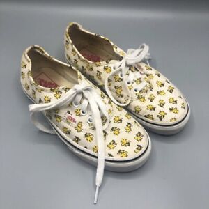 Vans Shoes Womens Old Skool Sneakers Yellow Peanutes Woodstock Canvas 5.5M