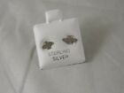 Vintage Tiny Sterling Silver Dove Bird Stud Earrings/EB26