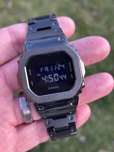 Casio G-SHOCK Ref DW5600BB BLACKOUT Full Metal Jacket Military Style Stealth MOD