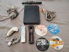 Black Nintendo Wii Console System Bundle w/ Controller Nunchuck Games TESTED!!