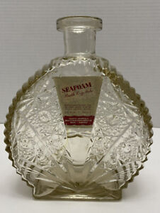 Vintage Large Fancy Glass Bottle Bailey Beauty Supply 6.5” x 7.5” Oval