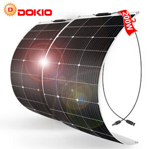 Dokio 100w 200w 500w 1000w flexible Solar Panel For For RV/Camper/Boat/Balcony