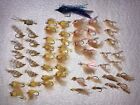 Large Lot of 50+ Saltwater Bonefish, Permit, Trout Flies, Crazy Charlie Etc..