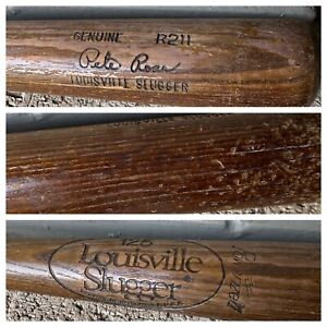 THE LAST LOUISVILLE SLUGGER Pete Rose EVER USED MLB Autographed Bat - OOAK Rare