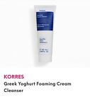 KORRES Greek Yoghurt Foaming Cream Cleanser Pre + Probiotics .068 FL OZ Sealed