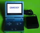Nintendo GameBoy Advance, GBA SP AGS-101 Pearl Blue System -- with a charger --