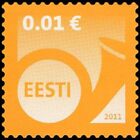 Stamp of ESTONIA 2011 - Post horn 0.01€ / 468-03.01.11