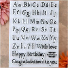 New ListingKwan Crafts Letters English Alphabet Happy Birthday Congratulations Clear Stamps