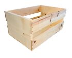 Wood Storage Crate, Large Pine wood Ready for stain. Decoration crate