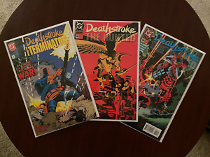 Deathstroke the Terminator/Hunted #3 #43 #44 (DC 1991) Scott McDaniel Hawkman