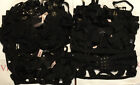 LOT OF 18 Victorias Secret Luxe Caged Strappy Balconet Bra Black 32-34 Wholesale