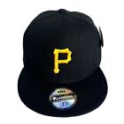 Mens Pittsburgh Pirates Baseball Cap Fitted Flat Brim Hat Multi Size Black NEW