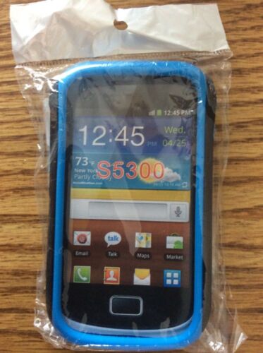 S5300 Sky Blue Hybrid Silicone Combo Case for Samsung Galaxy Pocket S5300