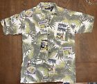 Vintage Men’s Hawaiian Shirt No Boundaries Button Front Hula Size Medium EUC