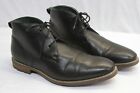 Todd Welsh Men's Chukka Lace Up Casual Dress Ankle Boots 10D BLACK MB983620