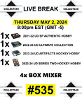Chicago Blackhawks 2023-24 Series Two Hockey Hobby 4x Box Break #535