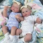18in Lifelike Reborn Baby Dolls Pascale Elijah Cloth Body Twins Girl Boy Newborn