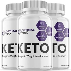 3-Optimal Max Keto Diet Pills,Weight Loss,Fat Burner,Appetite Control Supplement