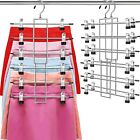 New ListingHangers,Pants Hangers,Space Saving Hanging Closet Organizer - 2 pack, Silver