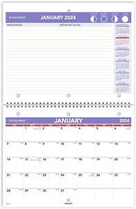 AT-A-GLANCE 2024 Monthly Desk Wall Calendar Small 11 x 8 1/2 - Wall Calendars