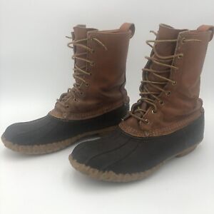 VTG LL Bean Maine Duck Boots Men’s 11 Rubber/Leather Hunting Boots See Pics USA