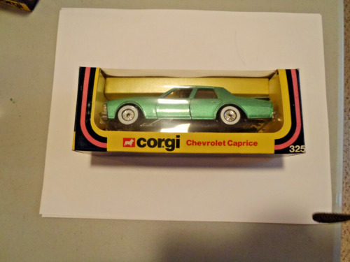 RARE Corgi 325 Chevrolet Caprice 4 Door Sedan Green 1:36 NMIB to MIB!