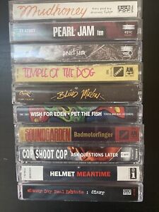 New Listingcassette tapes 90s Pearl Jam Soundgarden Etc