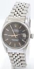Rolex 16030 Datejust Gray Slate Dial Stainless Steel Automatic Mens Watch