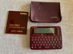 Franklin Electronic Holy Bible King James Version KJ-31 With Case/Instructions