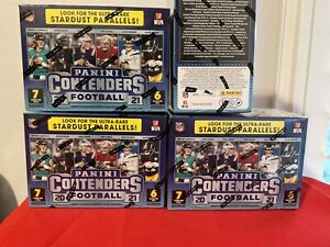 New ListingLOT OF (4) Boxes 2021 PANINI CONTENDERS FOOTBALL 6 PACS PER BOX RC LAWRENCE