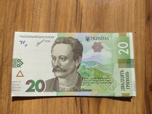 2021 UNC coin Ukraine 20 hryvnia banknote Ivan Franko 1 pcs